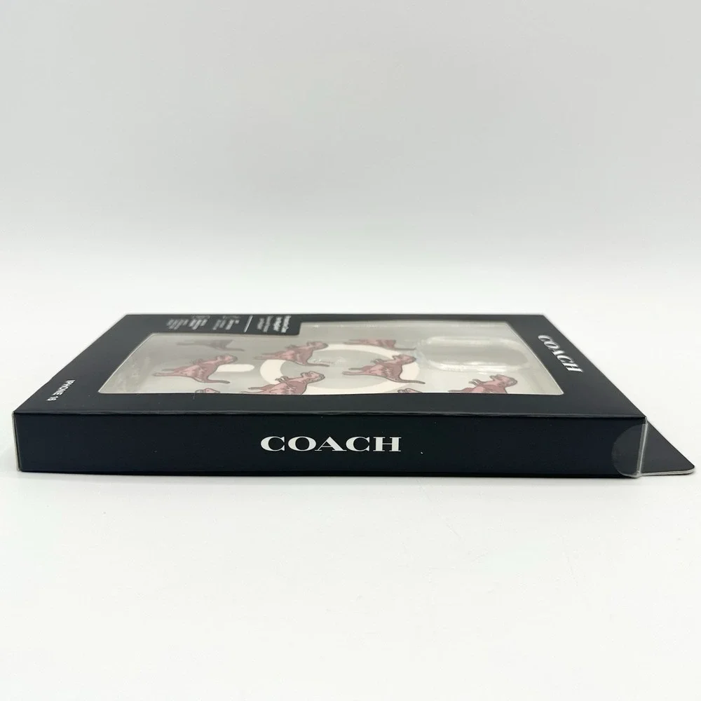 Coach Rexy Glitter Dinosaur iPhone 16 MagSafe Phone Case NEW T-Rex Dino